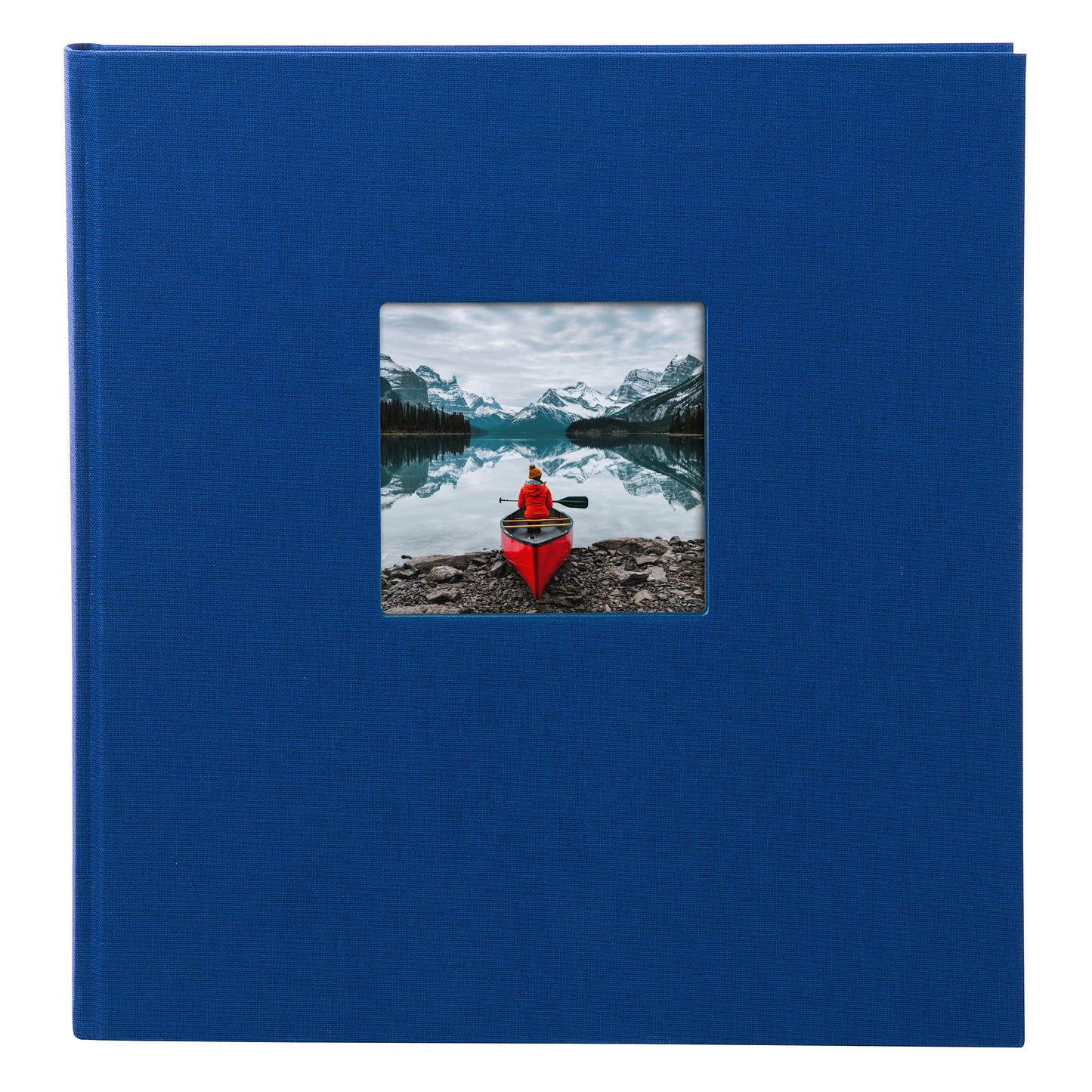 Fotoğraf Albümü – Bella Vista | Mavi Keten Kapak | 30x31 cm – 60 Siyah Sayfalı