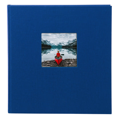 Fotoğraf Albümü – Bella Vista | Mavi Keten Kapak | 30x31 cm – 60 Siyah Sayfalı