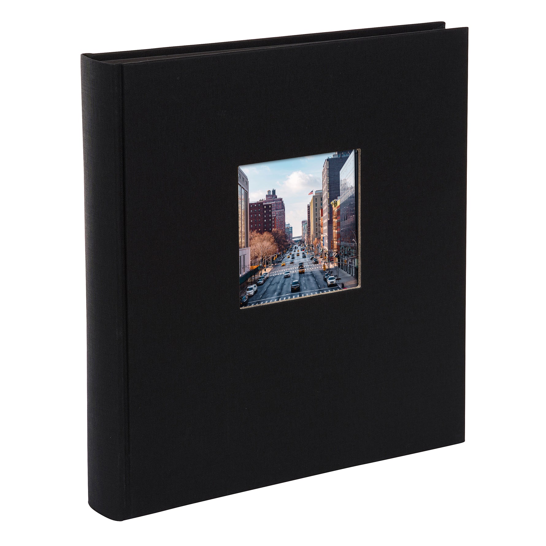 Bella Vista Yapıştırmalı Fotoğraf Albümü - Siyah Keten Kapak | 30x31 cm | 60 Siyah Sayfa