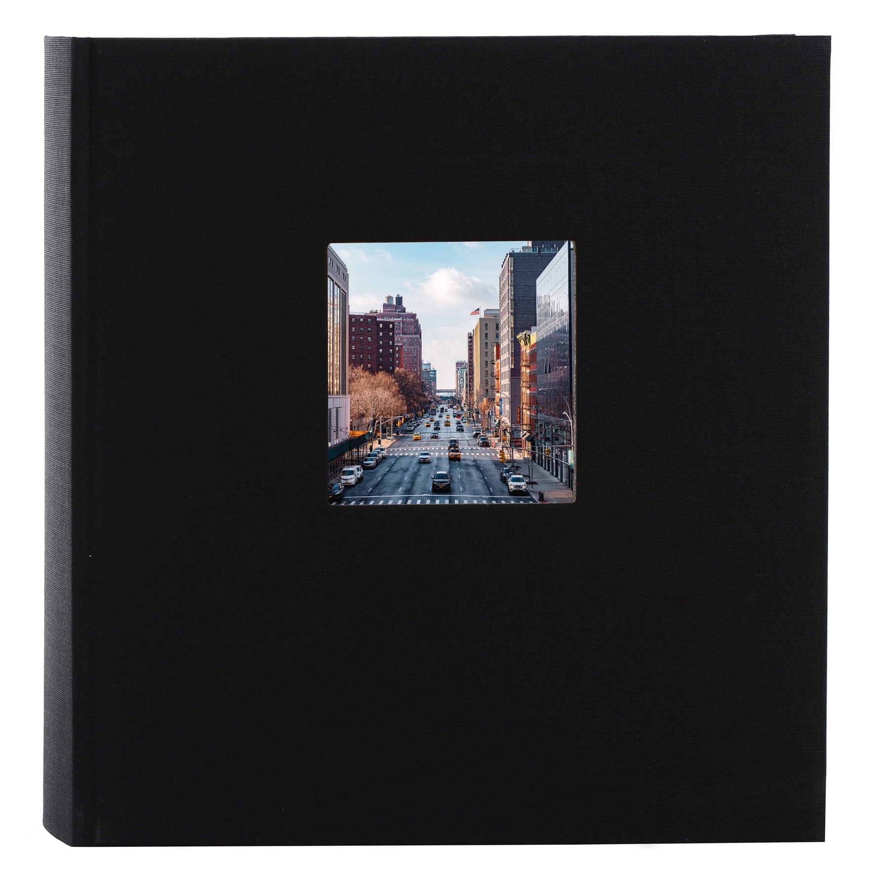 Bella Vista Yapıştırmalı Fotoğraf Albümü - Siyah Keten Kapak | 30x31 cm | 60 Siyah Sayfa