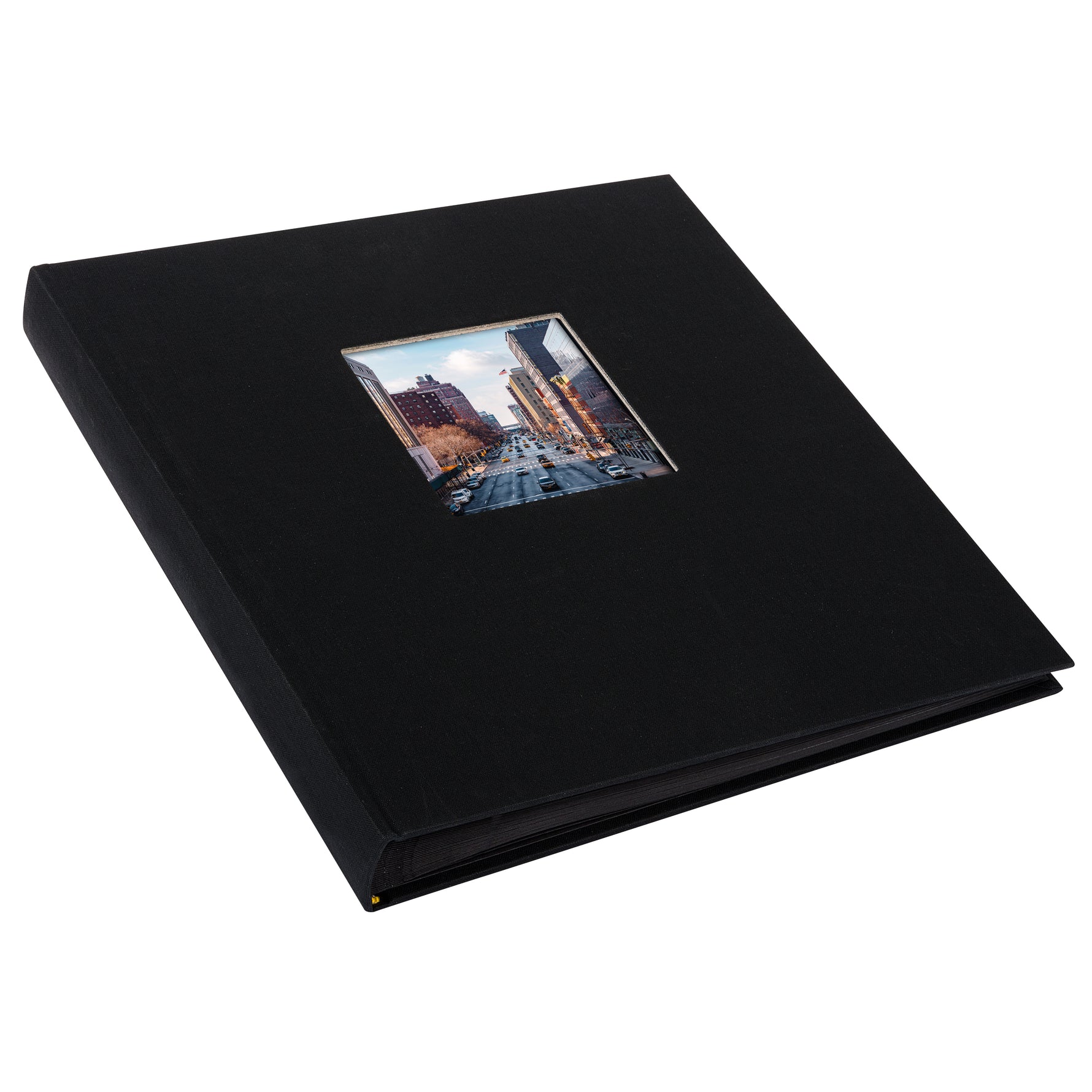 Bella Vista Yapıştırmalı Fotoğraf Albümü - Siyah Keten Kapak | 30x31 cm | 60 Siyah Sayfa