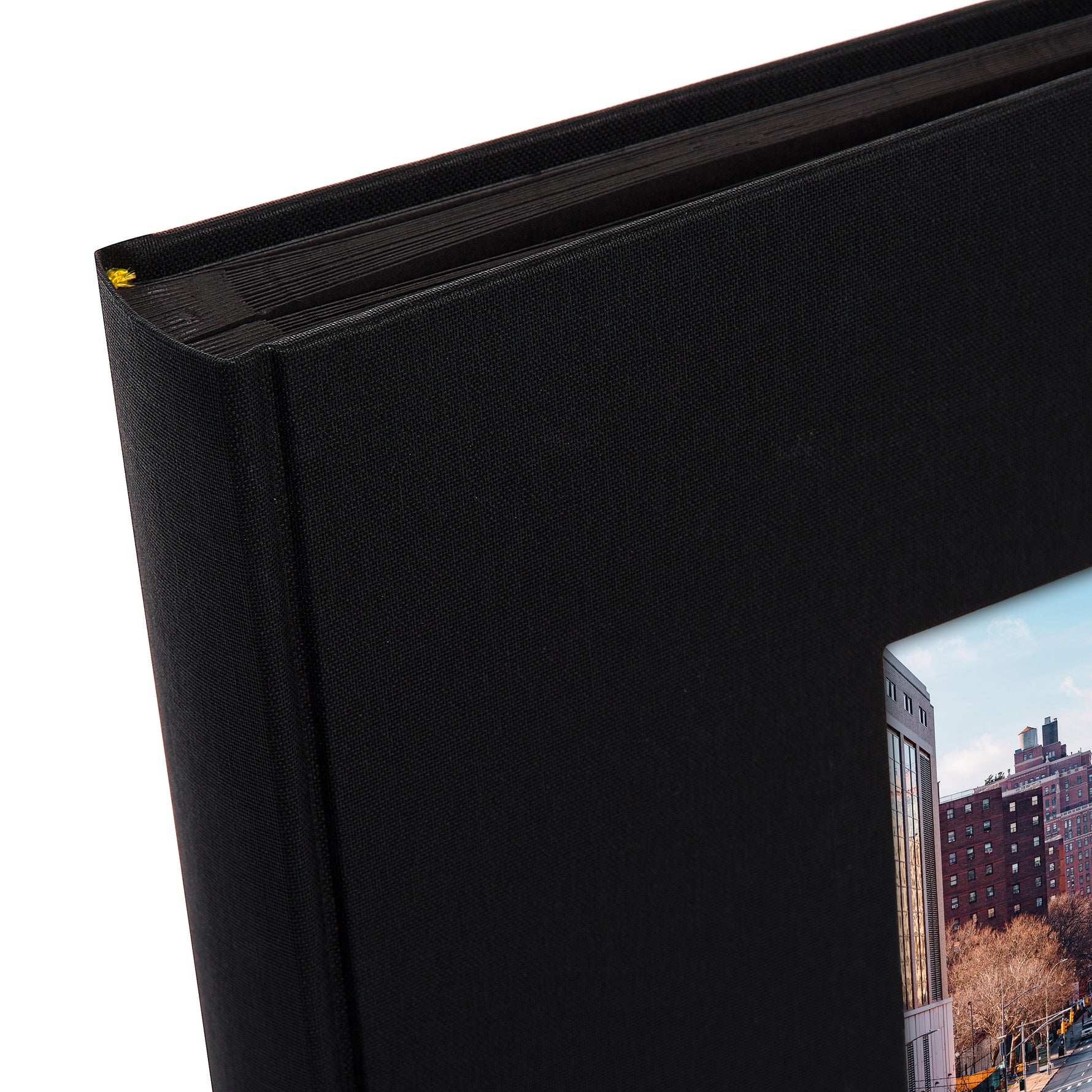 Bella Vista Yapıştırmalı Fotoğraf Albümü - Siyah Keten Kapak | 30x31 cm | 60 Siyah Sayfa