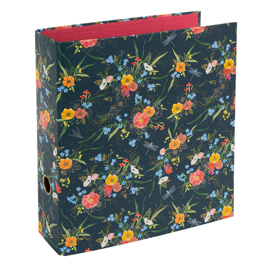 Verano Dark A4 Evrak Klasörü – Gold Yaldızlı Turnowsky Tasarım, 8cm Geniş, Halka Mekanizmalı