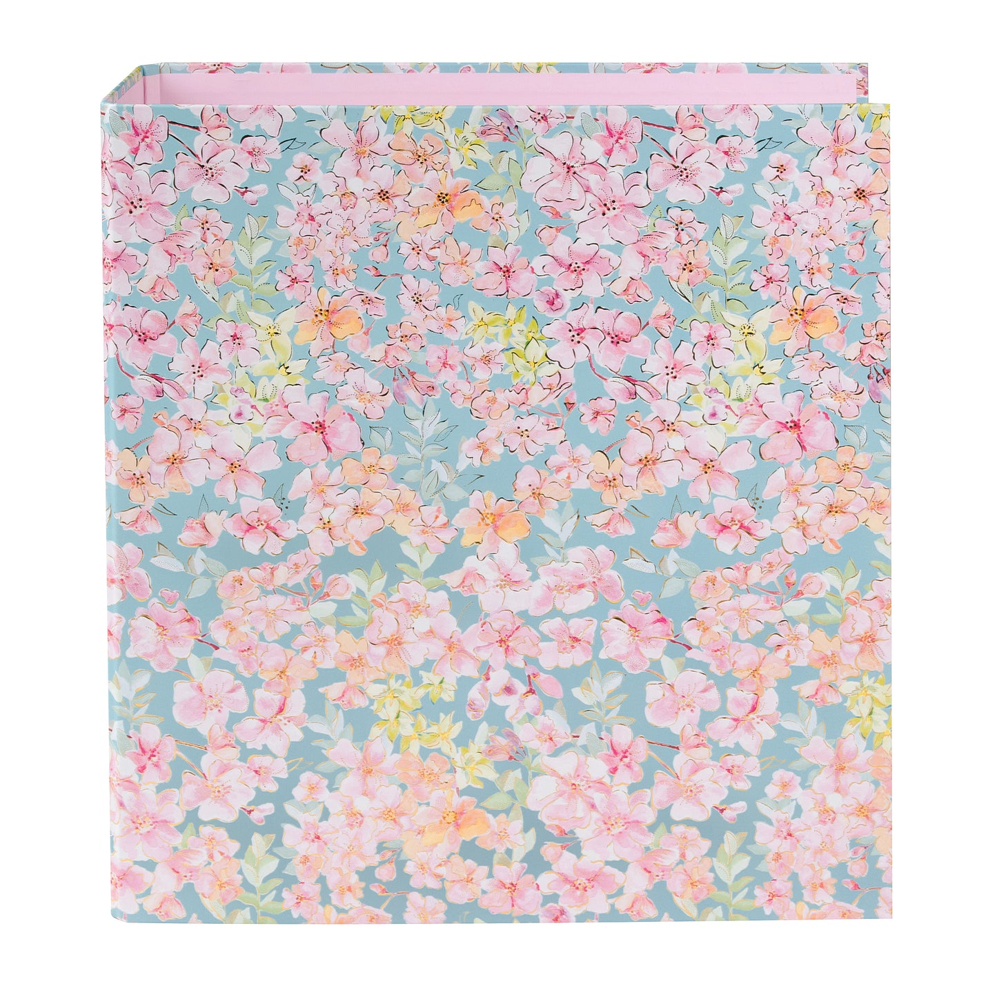 Forever Spring A4 File Folder – Gold Embossed Design, 8cm Wide Lever Arch