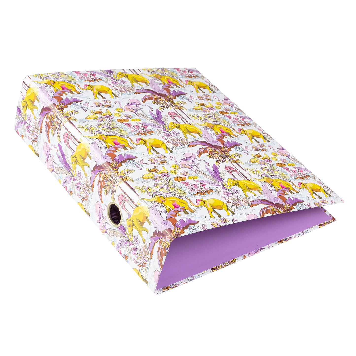 Insignia Light A4 Evrak Klasörü – Gold Yaldızlı, 8cm Geniş, Halka Mekanizmalı