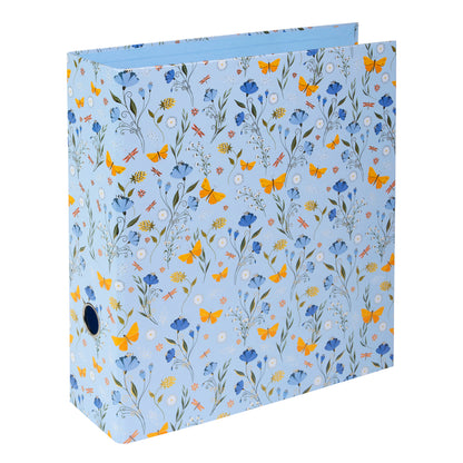 Secret Garden A4 Evrak Klasörü – Gold Yaldızlı, 8cm Geniş, Halka Mekanizmalı