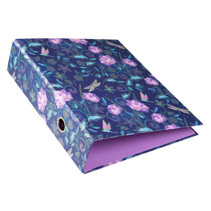 Nature’s Melody Çiçek Desenli A4 Klasör – Evrak ve Belge Düzenleyici