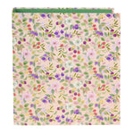 Blissful Blossom Çiçekli A4 Klasör - 8 cm | Kollu Mekanizmalı | Altın Yaldızlı, Mango