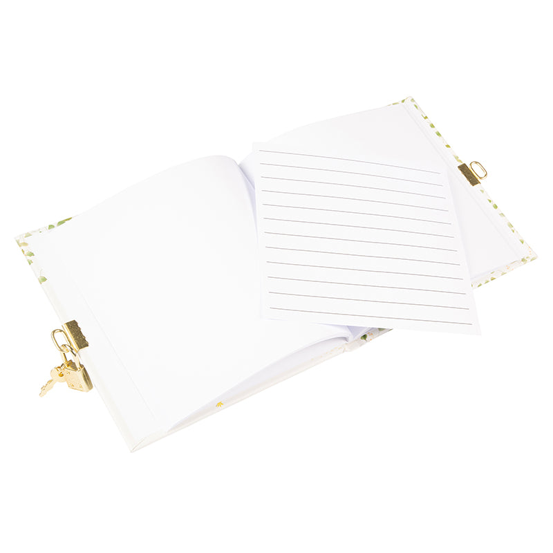 Flowery Bike Günlük | 16,5 × 16,5 cm | 96 Sayfa | Kilitli Kabartmalı Kapak