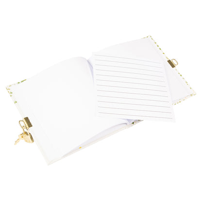 Flowery Bike Günlük | 16,5 × 16,5 cm | 96 Sayfa | Kilitli Kabartmalı Kapak