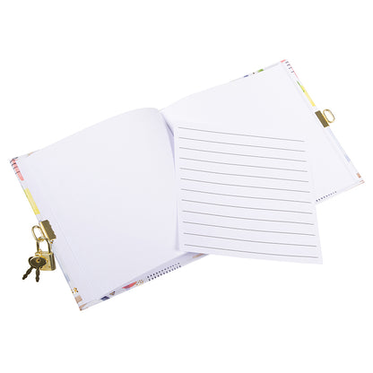 Free Flow Günlük | 16,5 × 16,5 cm | 96 Sayfa | Kilitli Kabartmalı Kapak