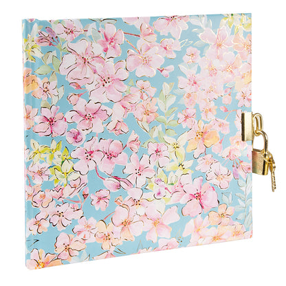 Forever Spring Günlük | 16,5 × 16,5 cm | 96 Sayfa | Kilitli Kabartmalı Kapak