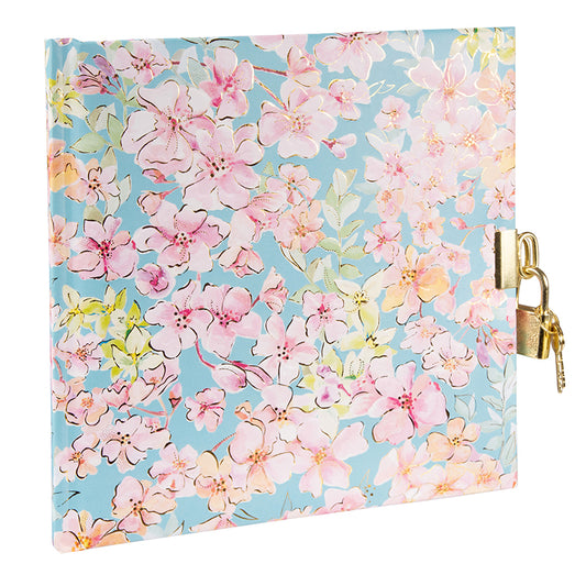 Forever Spring Günlük | 16,5 × 16,5 cm | 96 Sayfa | Kilitli Kabartmalı Kapak