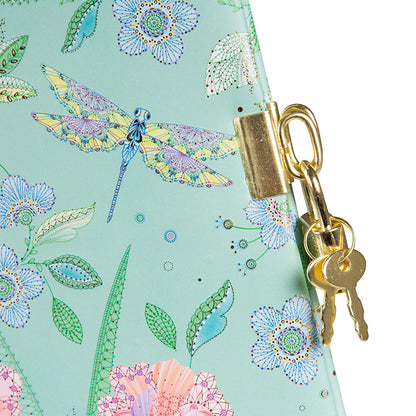 Nature’s Melody Günlük | 16,5 × 16,5 cm | 96 Sayfa | Kilitli Kabartmalı Kapak