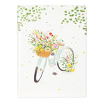 Flowery Bike A5 Not Defteri - 200 Sayfa | Gold/Silver Kabartmalı Kapak | 100 g/m²