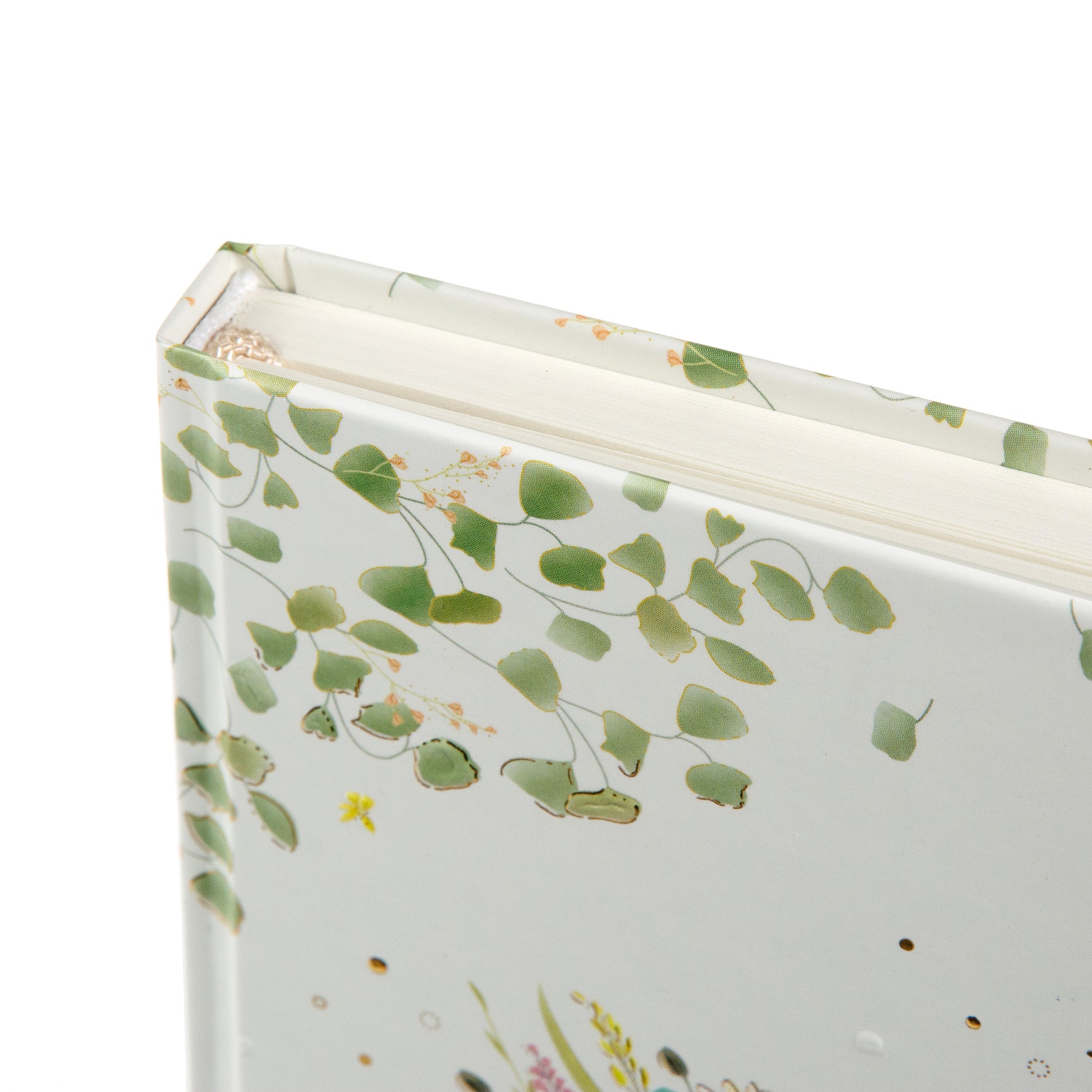 Flowery Bike A5 Not Defteri - 200 Sayfa | Gold/Silver Kabartmalı Kapak | 100 g/m²