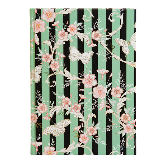 Goldbuch Hybrid Stripes A5 Notebook – 200 Pages, 100 gsm, Gold/Silver Embossed