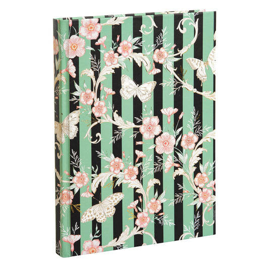 Goldbuch Hybrid Stripes A5 Notebook – 200 Pages, 100 gsm, Gold/Silver Embossed