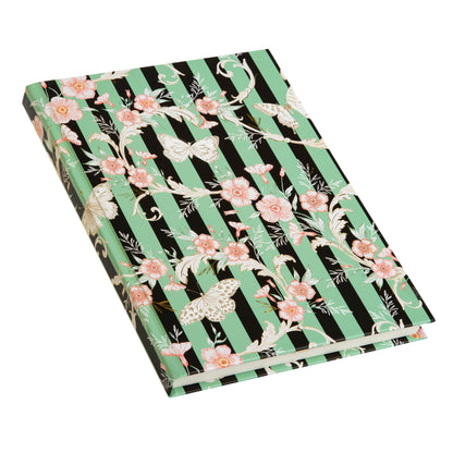 Goldbuch Hybrid Stripes A5 Notebook – 200 Pages, 100 gsm, Gold/Silver Embossed