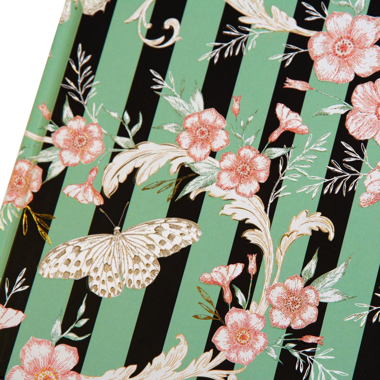 Goldbuch Hybrid Stripes A5 Notebook – 200 Pages, 100 gsm, Gold/Silver Embossed