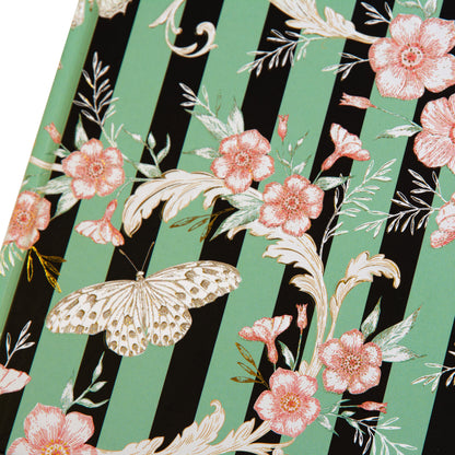 Goldbuch Hybrid Stripes A5 Notebook – 200 Pages, 100 gsm, Gold/Silver Embossed