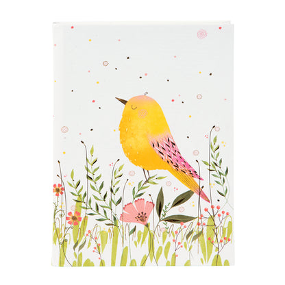 Goldbuch Sparrow A5 Notebook – 200 Pages, 100 gsm, Gold/Silver Embossed