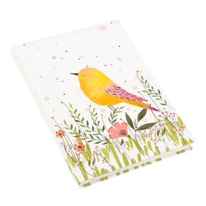 Goldbuch Sparrow A5 Notebook – 200 Pages, 100 gsm, Gold/Silver Embossed