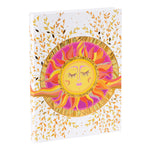 Resting Sun A5 Not Defteri - 200 Sayfa | Gold/Silver Kabartmalı Kapak | 100 g/m²