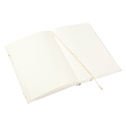 Goldbuch Lucky Clover A5 Notebook – 200 Pages, 100 gsm, Gold/Silver Embossed
