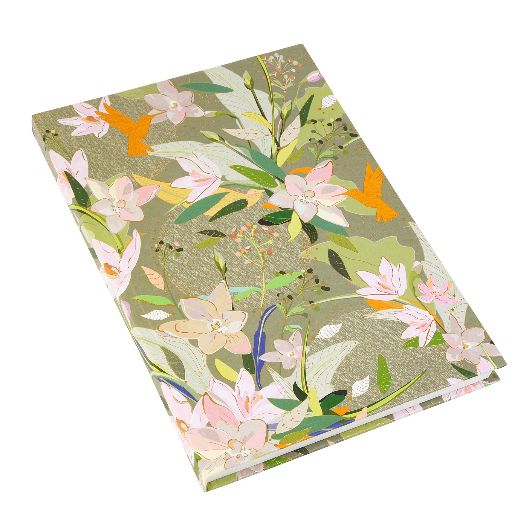 Royal Lilly A5 Not Defteri - 200 Sayfa | Gold/Silver Kabartmalı Kapak | 100 g/m²