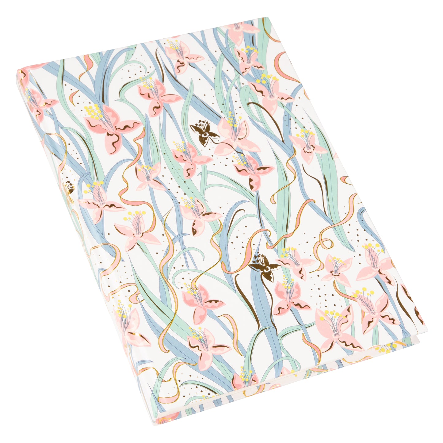 Goldbuch Garden Chic A5 Notebook – 200 Pages, 100 gsm, Gold/Silver Embossed
