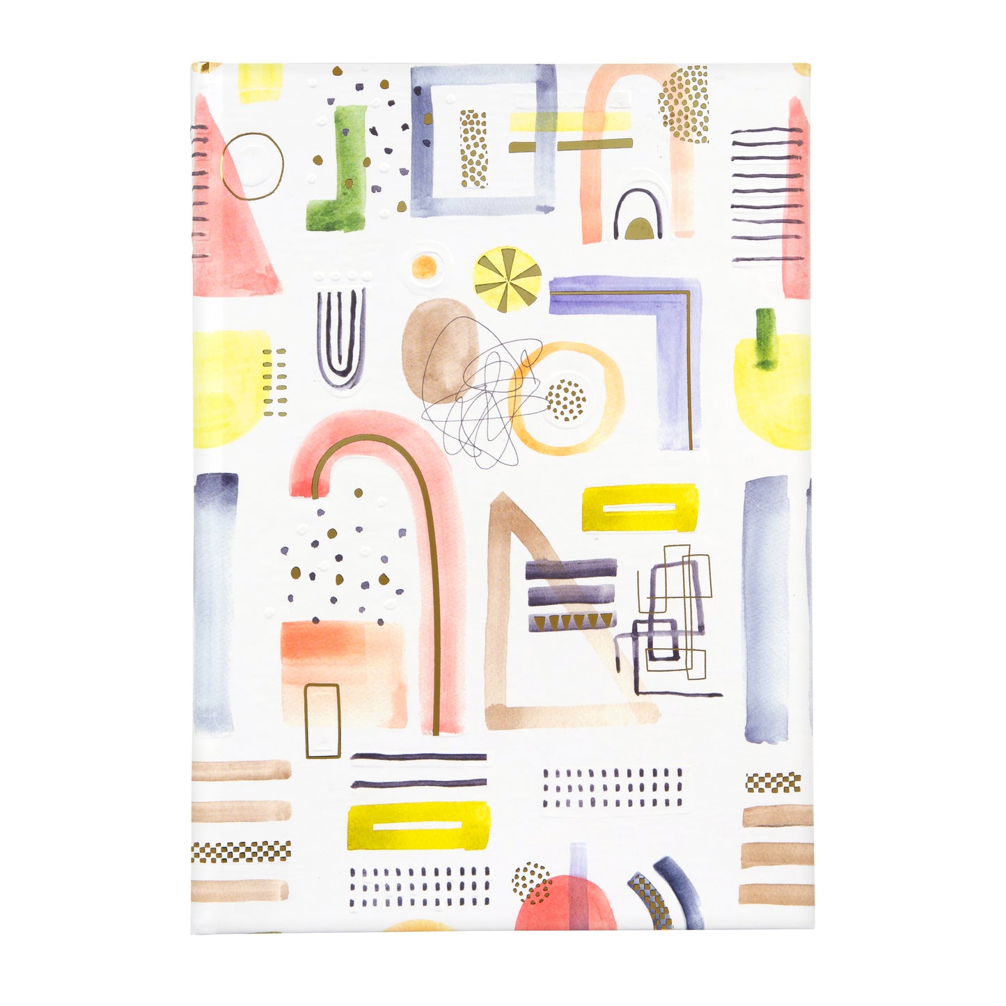 Goldbuch Free Flow A5 Notebook – 200 Pages, 100 gsm, Gold/Silver Embossed