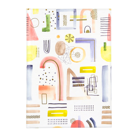 Goldbuch Free Flow A5 Notebook – 200 Pages, 100 gsm, Gold/Silver Embossed