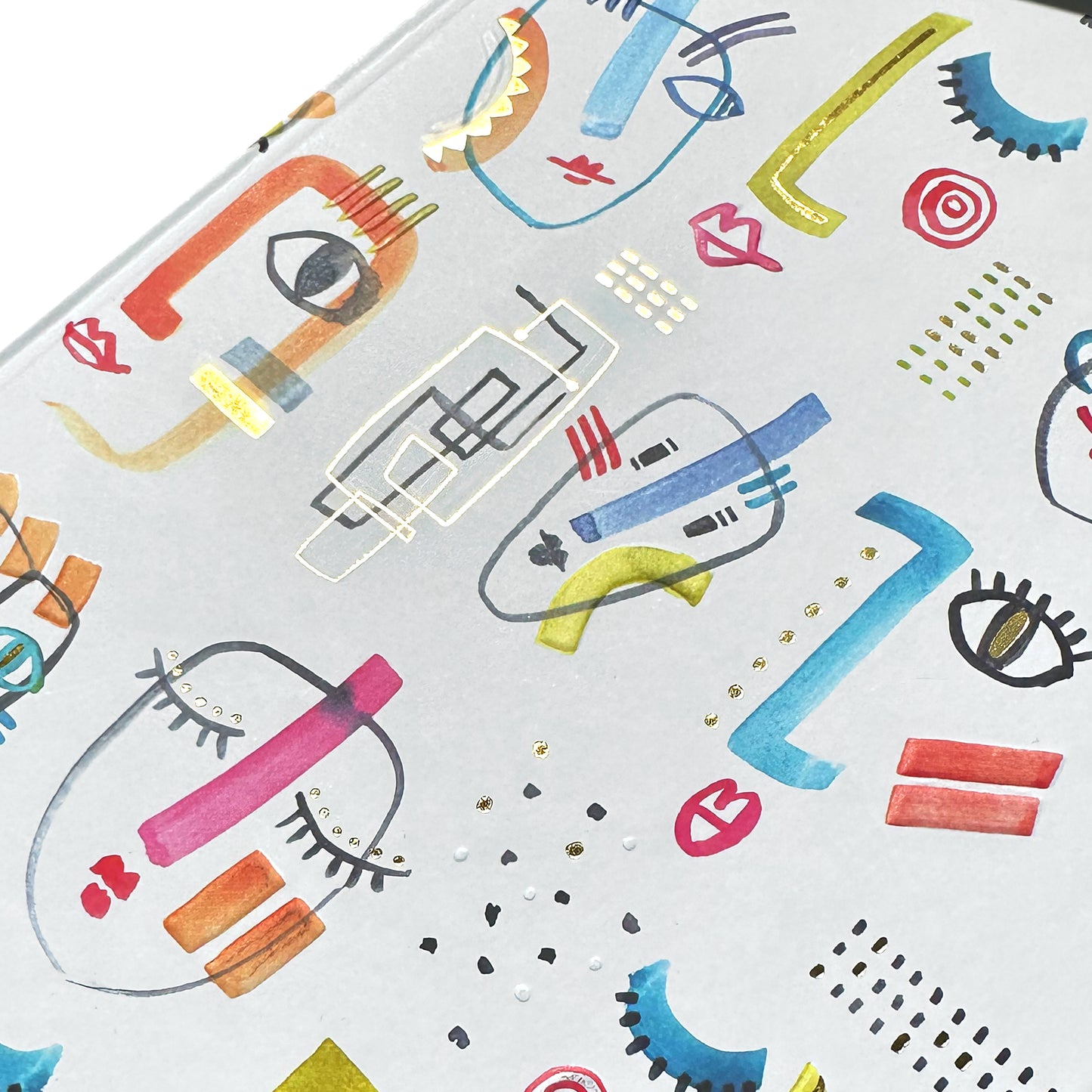 Goldbuch Aquarell Fantasies A5 Notebook – 200 Pages, 100 gsm, Gold/Silver Embossed