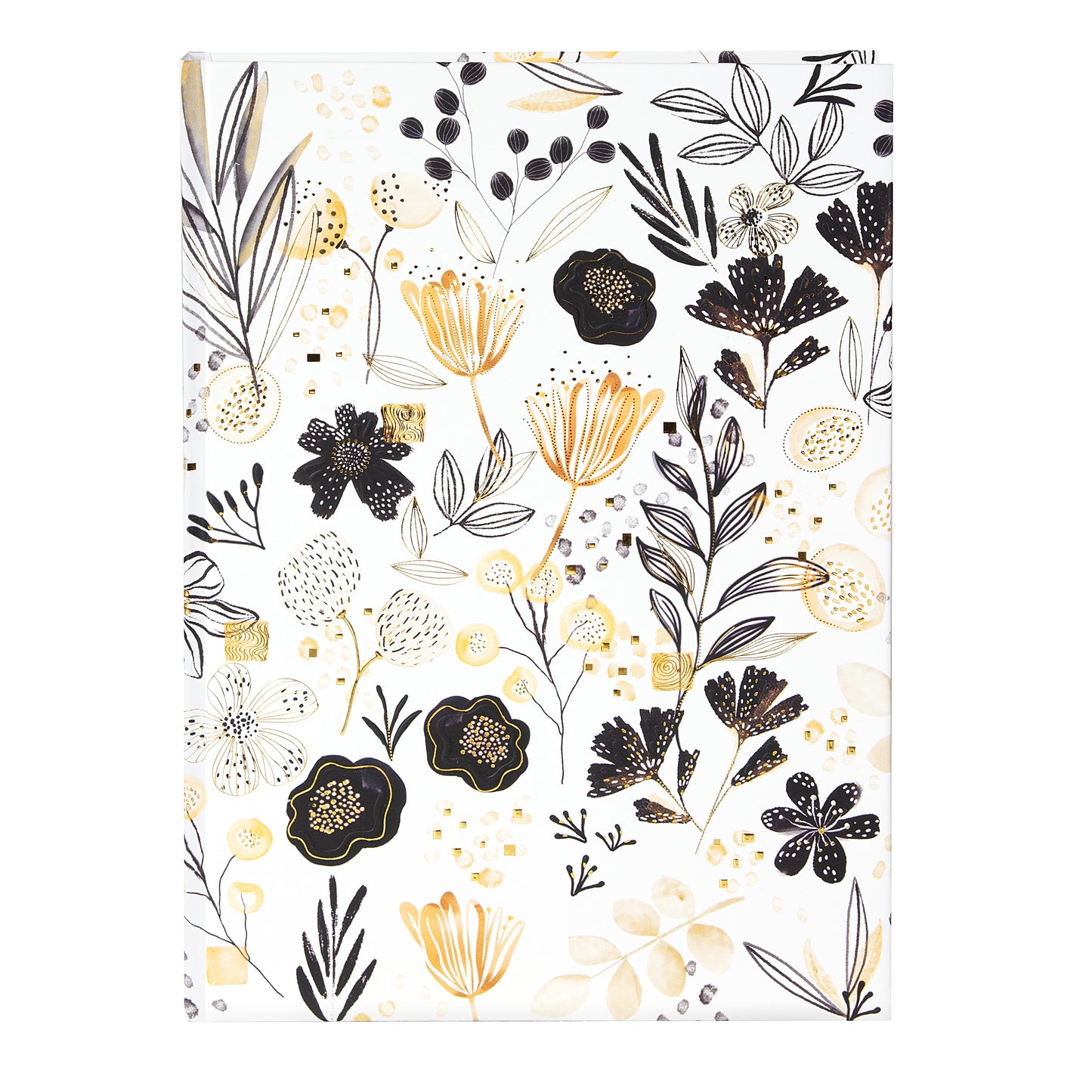 Goldbuch Botanicals A5 Notebook – 200 Pages, 100 gsm, Gold/Silver Embossed
