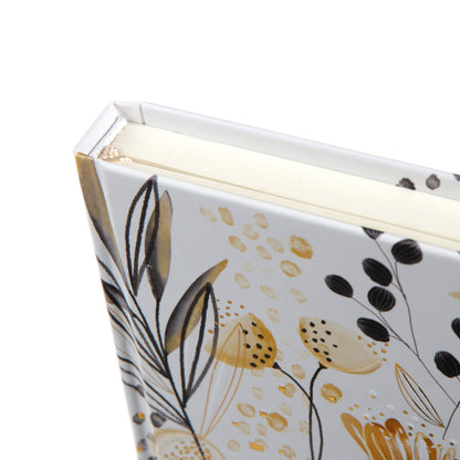 Goldbuch Botanicals A5 Notebook – 200 Pages, 100 gsm, Gold/Silver Embossed