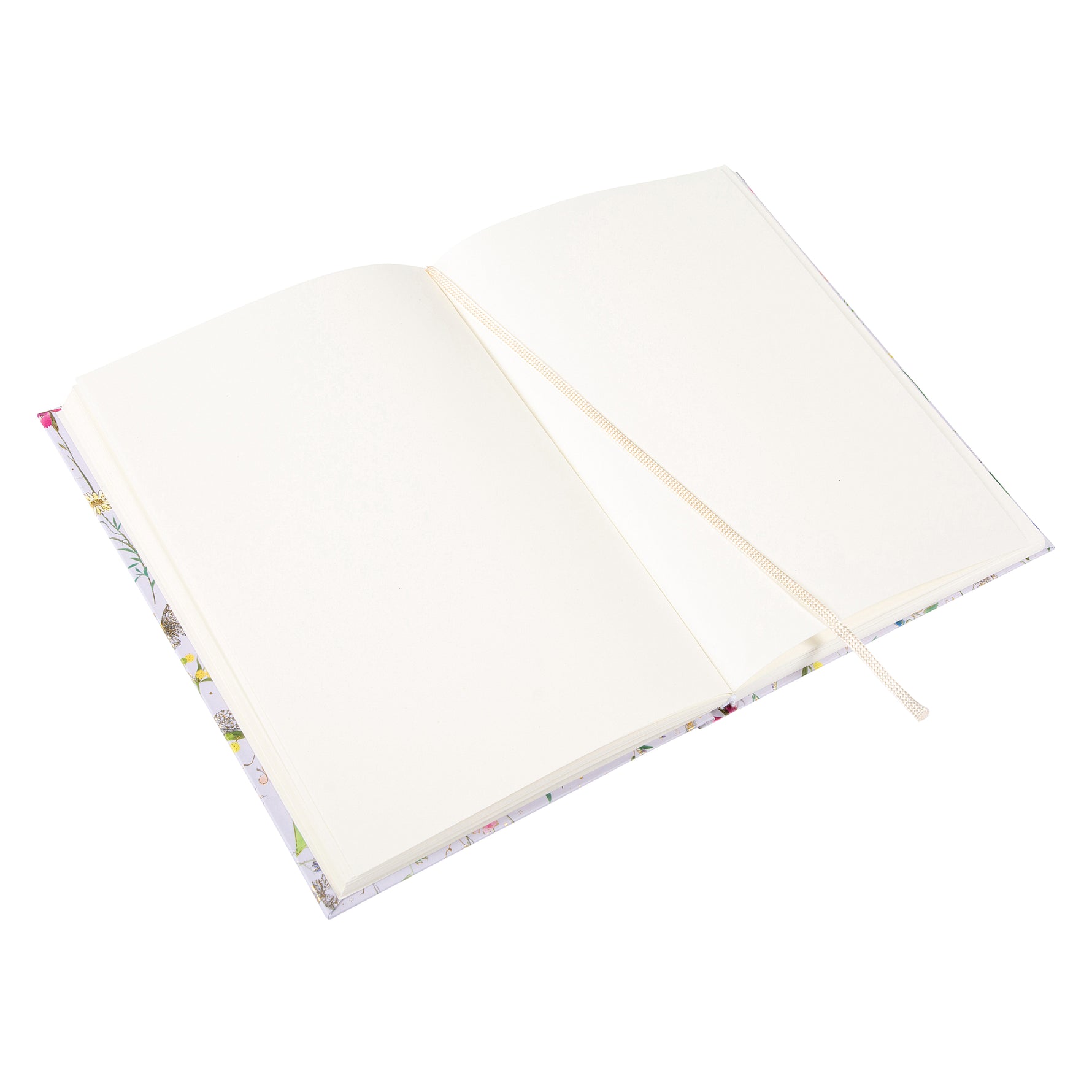 Summer Meadow A5 Not Defteri - 200 Sayfa | Gold/Silver Kabartmalı Kapak | 100 g/m²