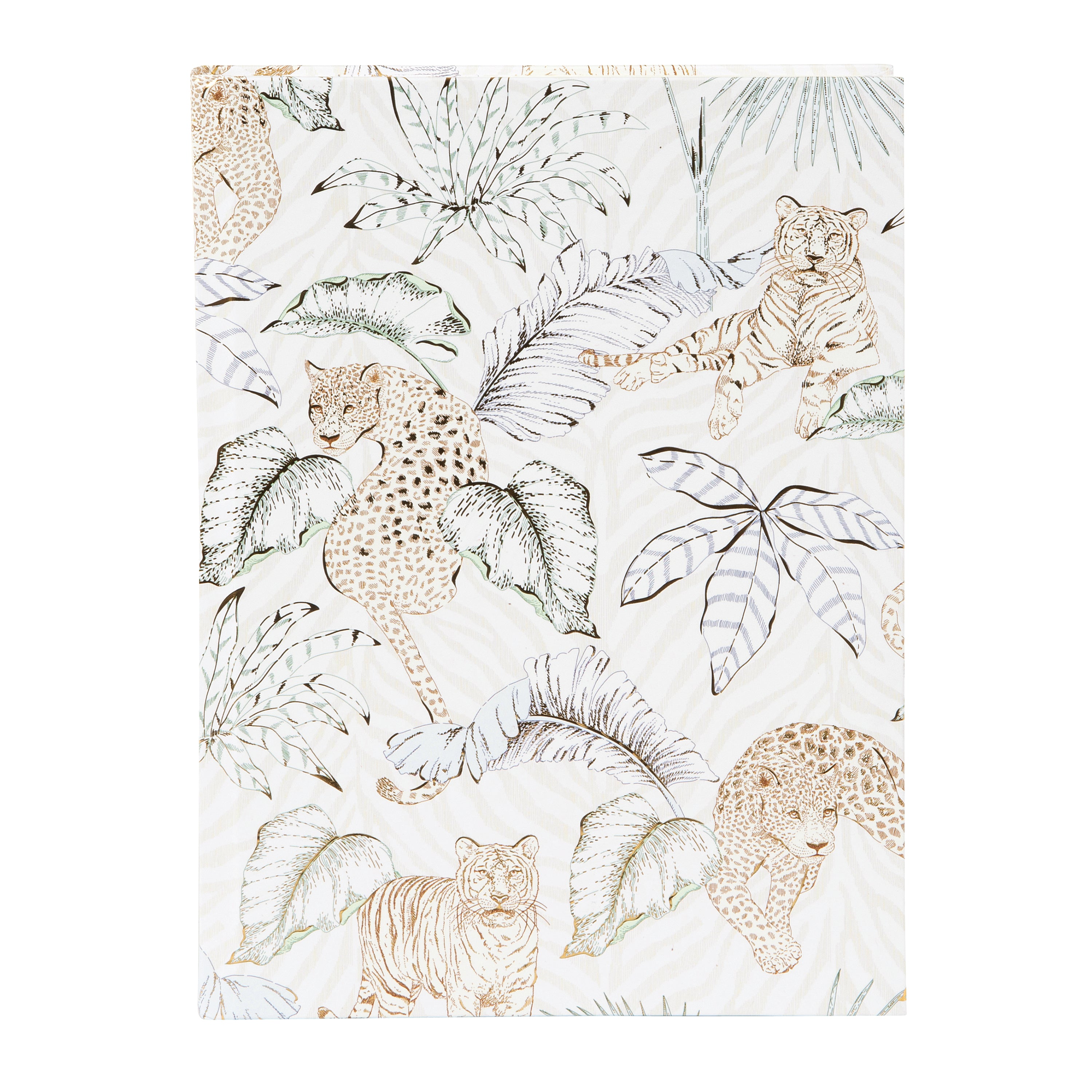 Felino A5 Not Defteri - 200 Sayfa | Gold/Silver Kabartmalı Kapak | 100 g/m²