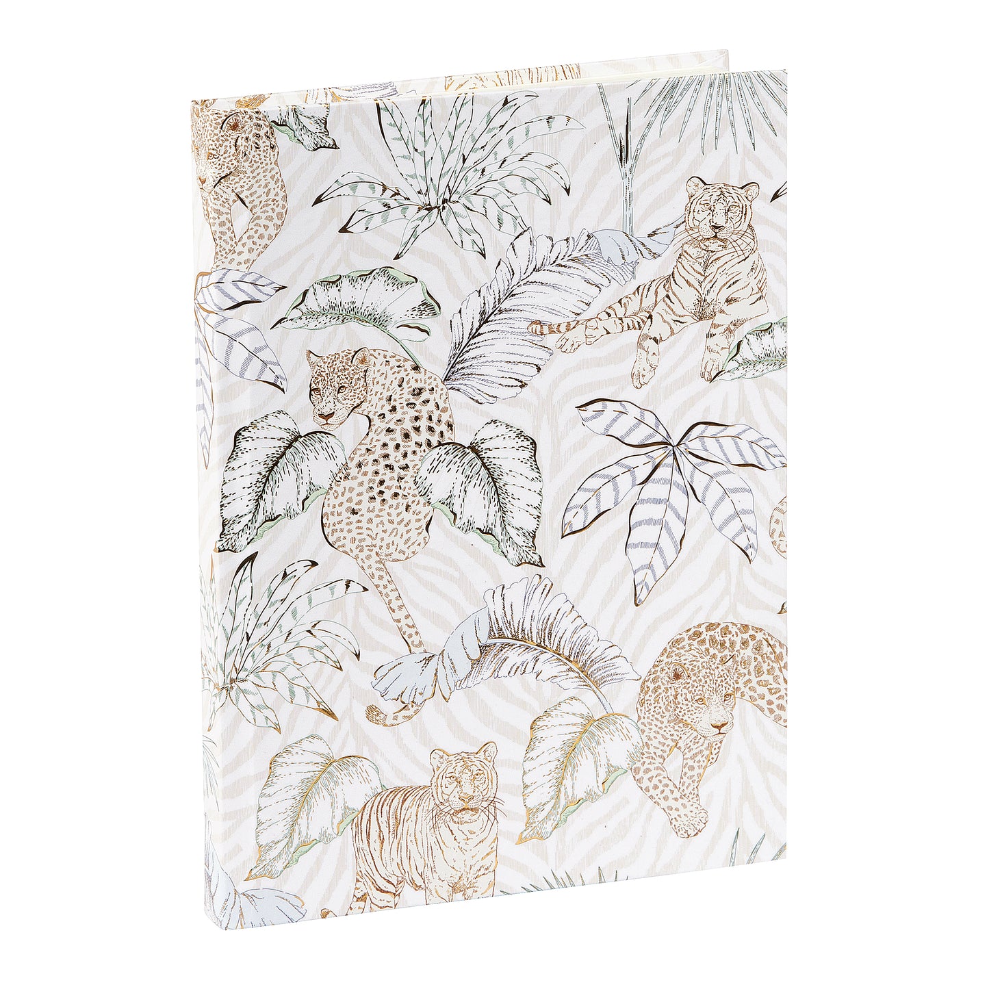 Goldbuch Felino A5 Notebook – 200 Pages, 100 gsm, Gold/Silver Embossed