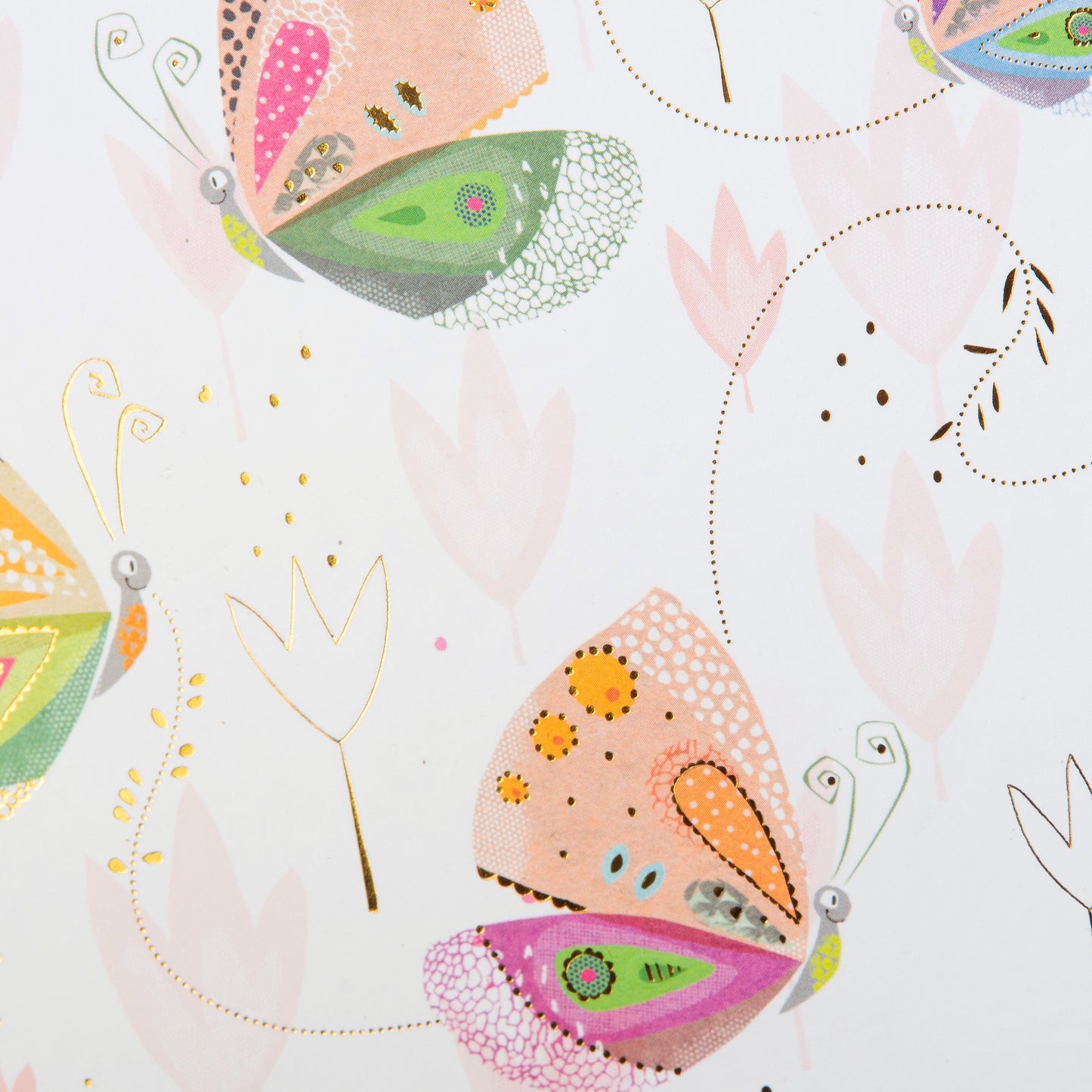 Goldbuch Mariposa A5 Notebook – 200 Pages, 100 gsm, Gold/Silver Embossed