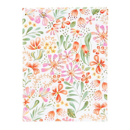 Goldbuch Pianta Rossa A5 Notebook – 200 Pages, 100 gsm, Gold/Silver Embossed