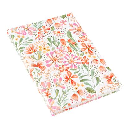 Goldbuch Pianta Rossa A5 Notebook – 200 Pages, 100 gsm, Gold/Silver Embossed