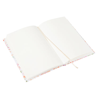 Goldbuch Pianta Rossa A5 Notebook – 200 Pages, 100 gsm, Gold/Silver Embossed