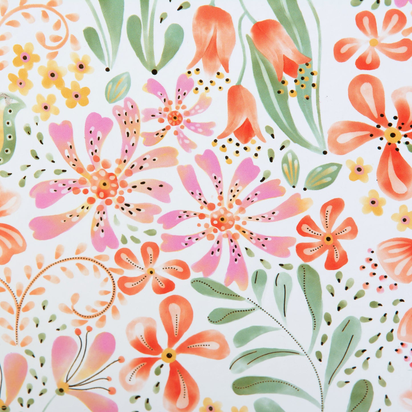 Goldbuch Pianta Rossa A5 Notebook – 200 Pages, 100 gsm, Gold/Silver Embossed