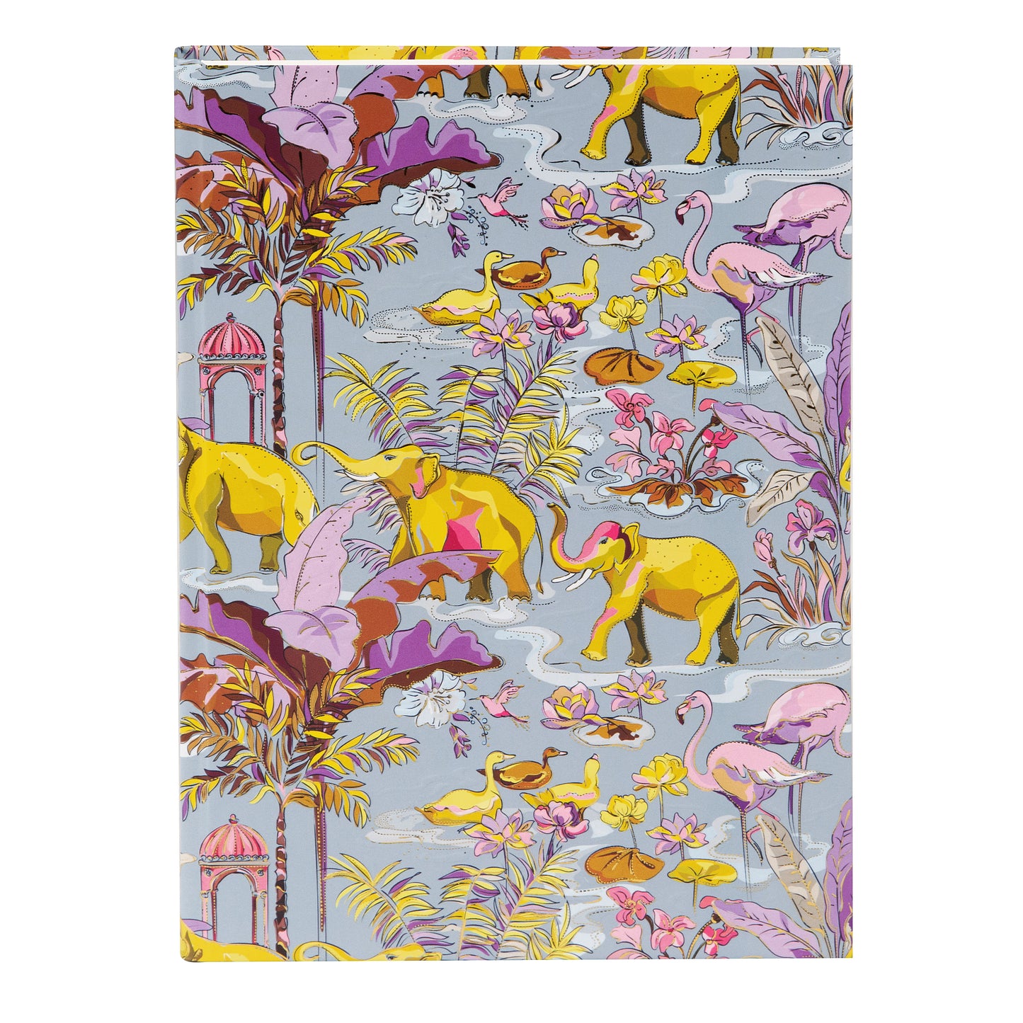 Goldbuch Insignia Dark A5 Notebook – 200 Pages, 100 gsm, Gold/Silver Embossed