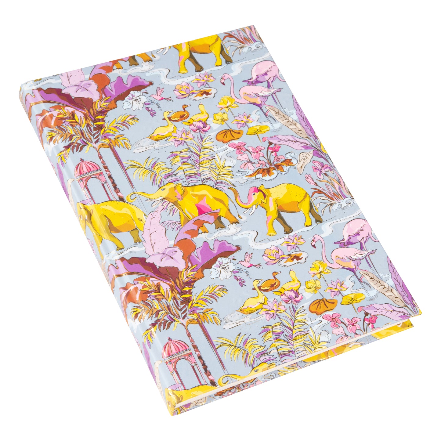 Goldbuch Insignia Dark A5 Notebook – 200 Pages, 100 gsm, Gold/Silver Embossed