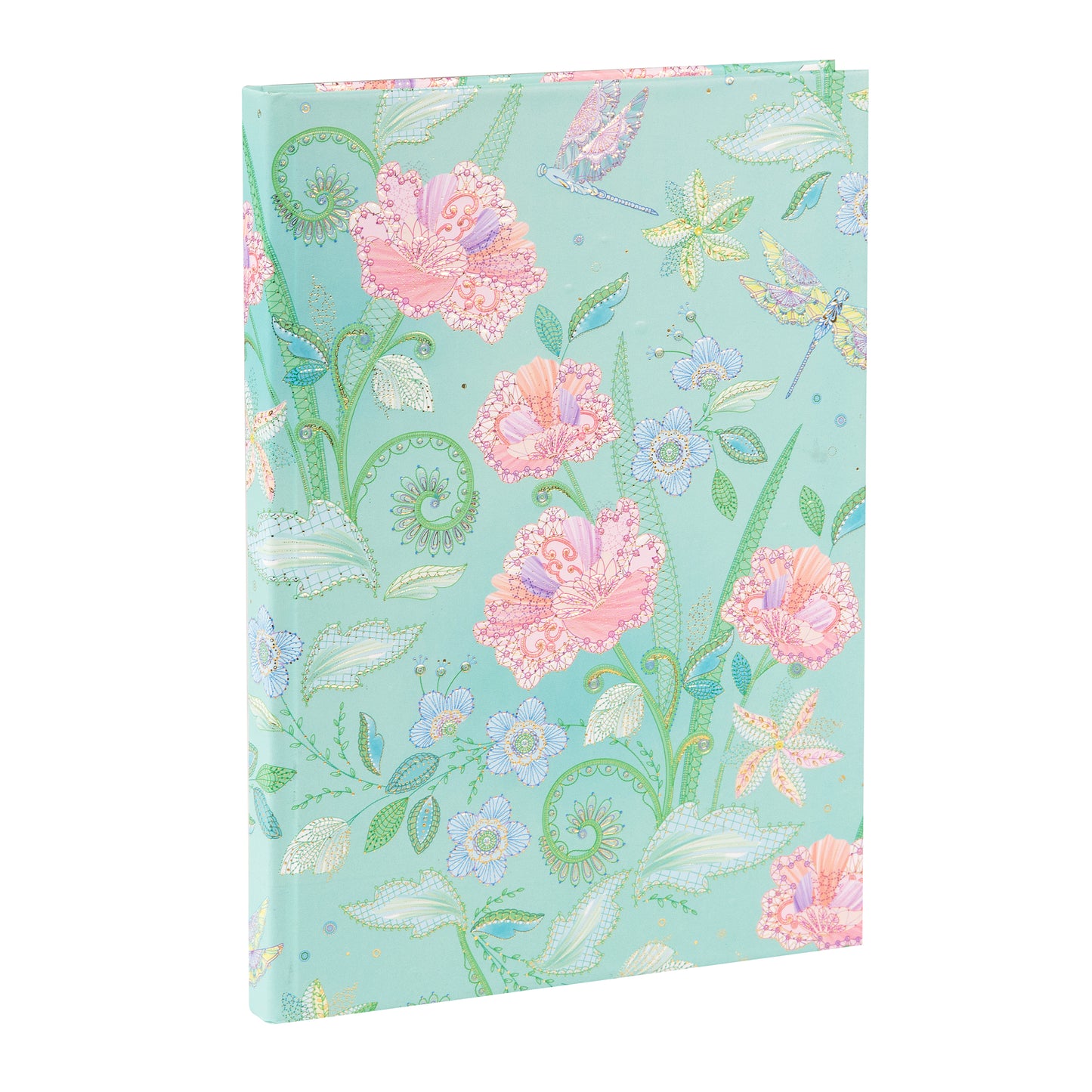 Goldbuch Nature's Melody Mint A5 Notebook – 200 Pages, 100 gsm, Gold/Silver Embossed