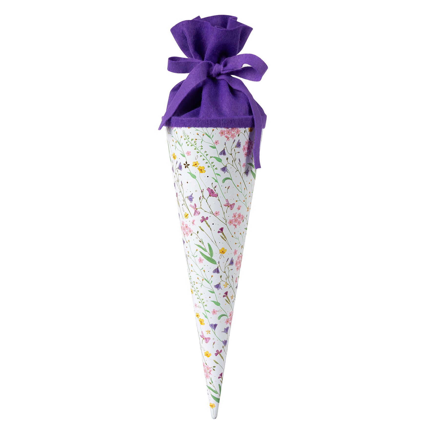 Schultüte Desenli Okula Başlama Hediye Külahı- 35 cm | Koni Form