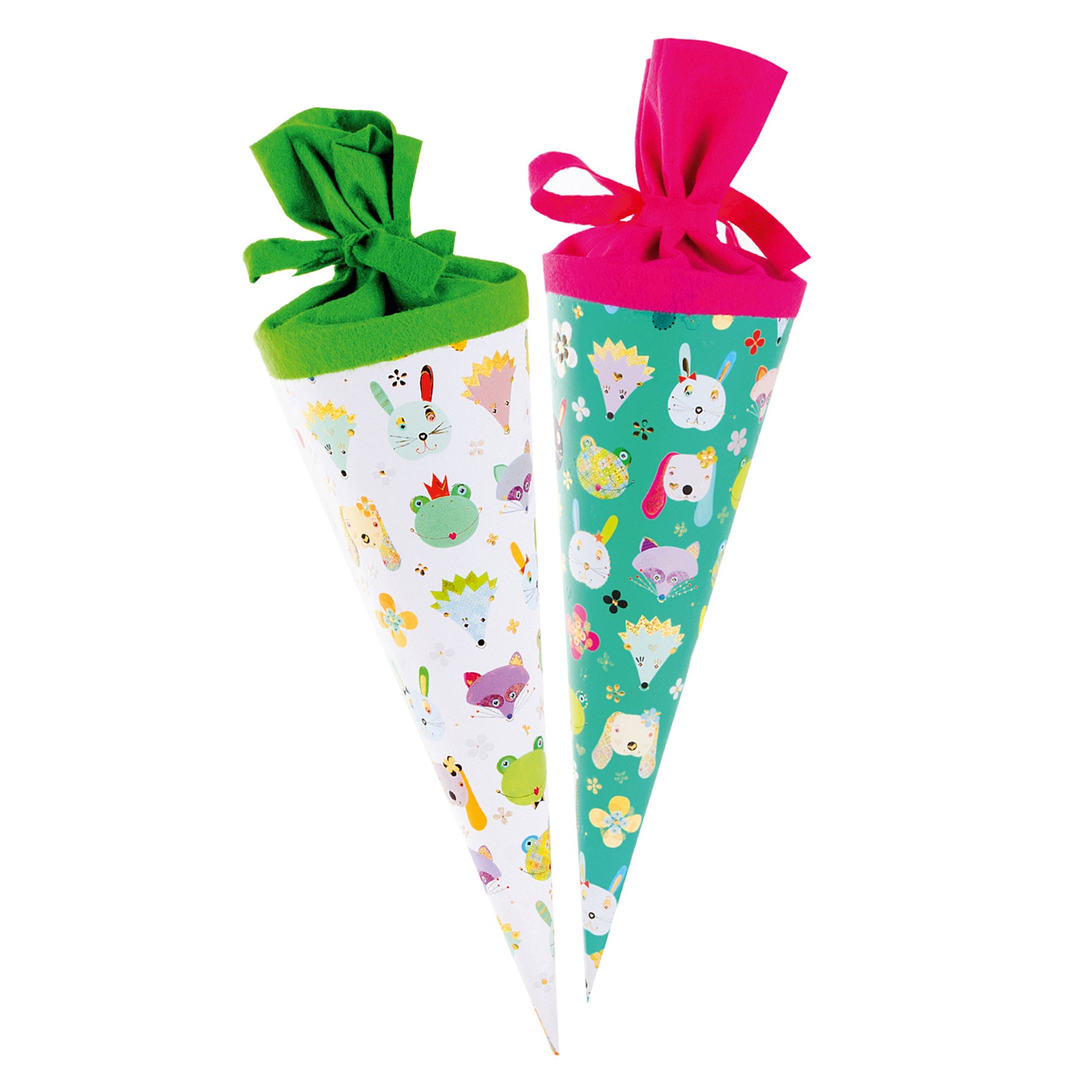Schultüte Desenli Okula Başlama Hediye Külahı- 35 cm | Koni Form